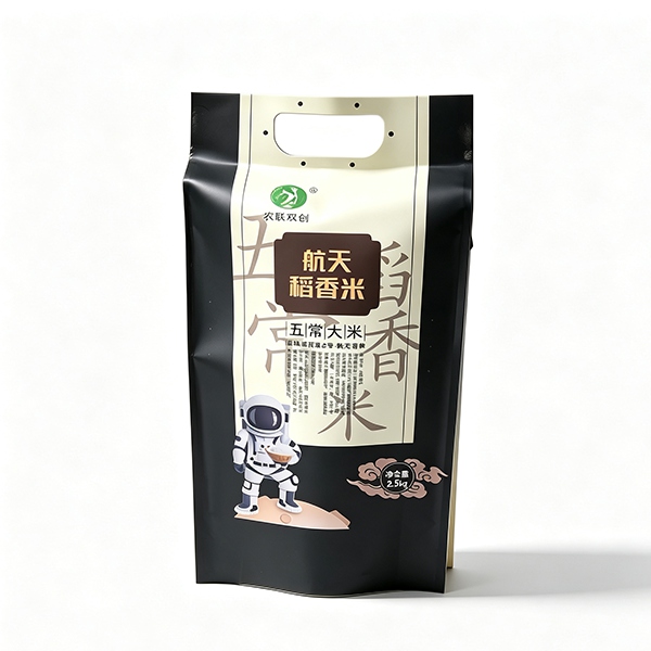 Stand-Up Zipper Bag with Die-Cut Handle The Stand-Up Zipper Bag with Die-Cut Handle is a versatile flexible packaging solution designed for products that require convenient carrying, resealable opening, stable shelf display, and reliable pr