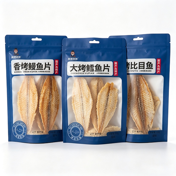 Three-Side Seal Clear Window Bags for Fish Fillet