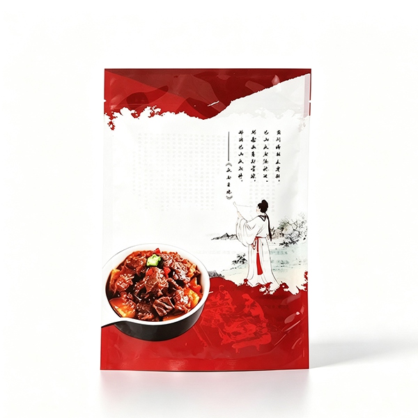 Custom Printed Three-Side Seal Retort Pouch for Ready Meals